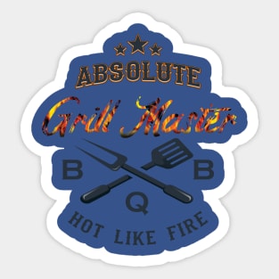 Absolute Grill Master - BBQ - Mega !! Sticker